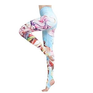 Witkey Stirrup Yoga Pants - Blue Mermaid